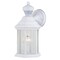 Vaxcel Auburn Aluminum 6.25-in. W 1 Light White Motion Sensor Dusk/Dawn Outdoor Wall Lantern Clear Glass T0730 - alternate 7